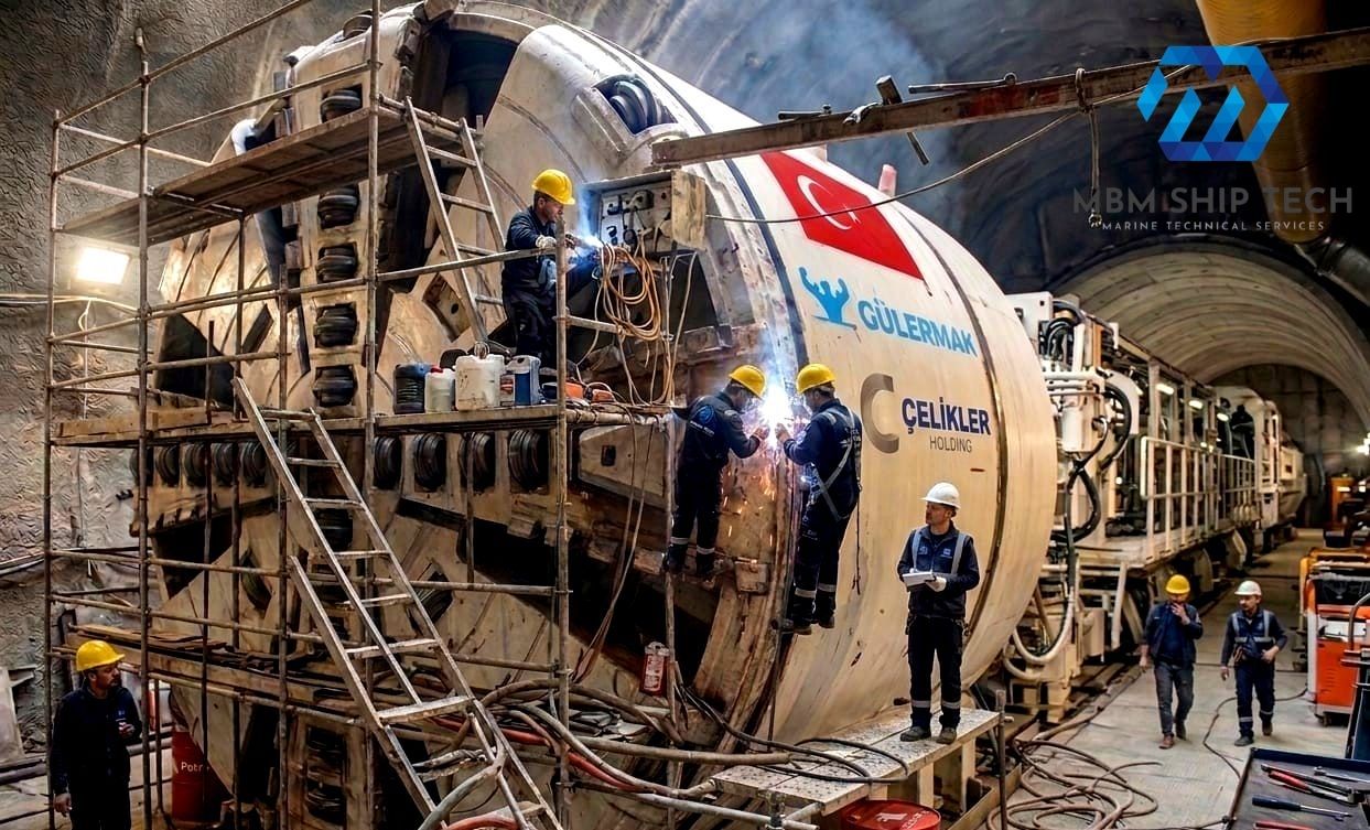 Çelikler Holding & Gülermak Ortaklığı – TBM Kurulum ve Kaynak Projesi